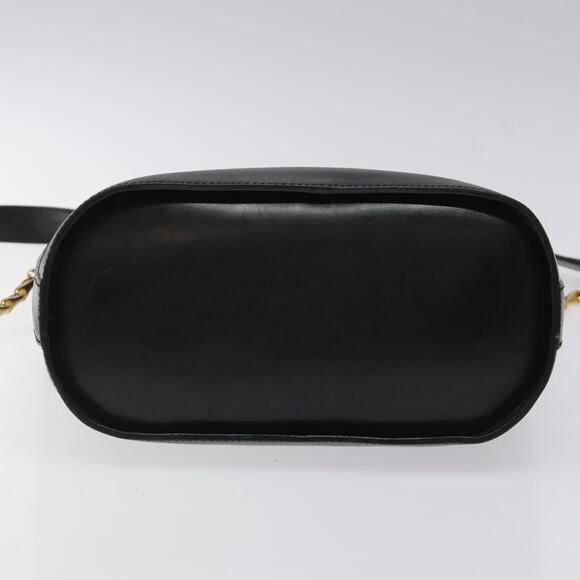 CELINE Shoulder Bag Leather Black Gold - Picture 9 of 12